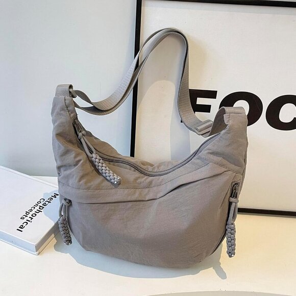 Crescent Crossbody Bags for Women Nylon Slouchy Sling Hobo Bag,Spacious Dumpling - Picture 5 of 6